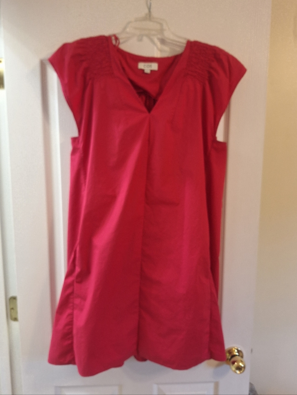 COS Pink Cap-Sleeve V-Neck Women's Top Size 44